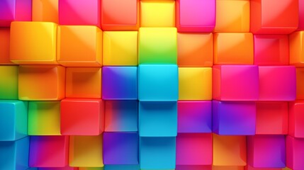 Colorful abstract backgrounds. Cubes background in rainbow colors