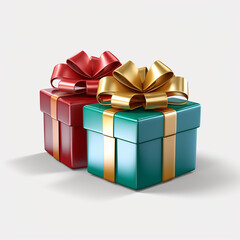 Obraz premium gift box isolated on white