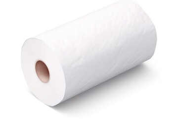 Toilet paper roll isolated on transparent or white background - obrazy, fototapety, plakaty