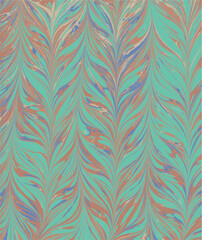 marbling art red tulip drawing pattern	