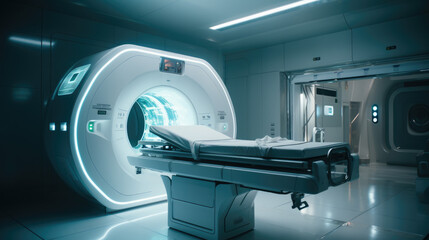 Futuristic MRI: Innovation in Modern Healthcare - obrazy, fototapety, plakaty