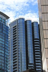 Beautiful semi-circular buildings. Vancouver. Canada.