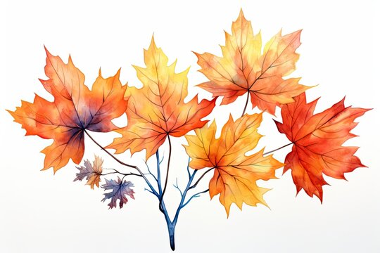 A Collection of Leaves in Vibrant Colors