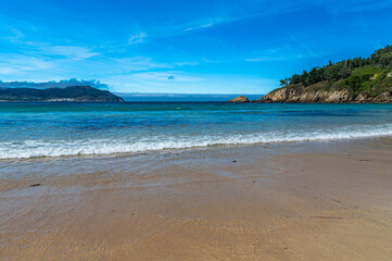 Fototapeta na wymiar Xilloi beach in O Vicedo, Galicia, Spain