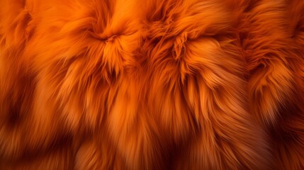 Orange fox fur background.