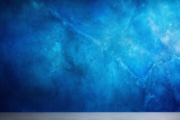 A radiant, electric blue epoxy wall texture with a dynamic, energetic feel