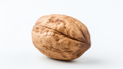 Walnut on white background.