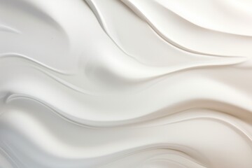 A smooth, creamy white epoxy wall texture with subtle pearl-like shimmer