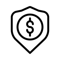 shield line icon