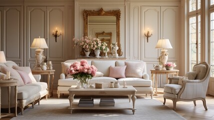 A Luxury Hotel Room Exuding Elegance and Grandeur