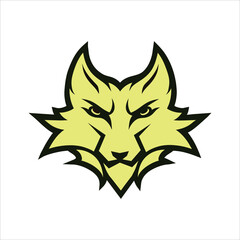 wolf head vector