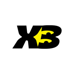 XB brand name initial letters monogram.