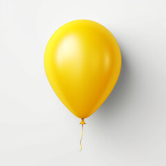 yellow balloon isolated on white