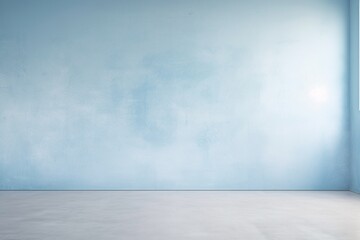 A light, sky blue epoxy wall texture with a calm, peaceful atmosphere