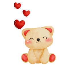 Valentine's day teddy bear, teddy bear clipart, love clipart, Valentine's day clipart, love letter clipart