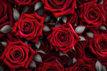 red roses background