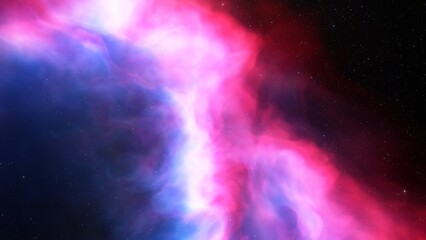 bright nebula, nebula in space, majestic red-purple nebula, beautiful space background 3D render
