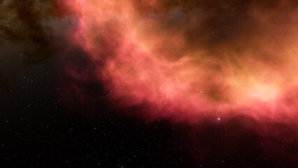nebula gas cloud in deep outer space
