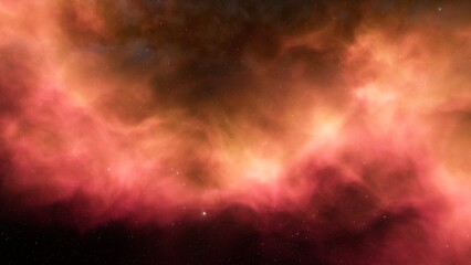 nebula gas cloud in deep outer space
