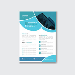 Modern creative business flyer template  set, abstract business flyer, vector template design .