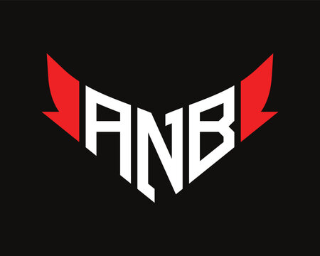 ANB letter logo design template.