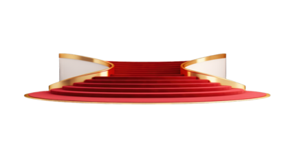 Red carpet. Grand opening ceremonial, vip event or state visit. Cinema premiere, celebrity entrance red velvet carpet with barriers vector mockup