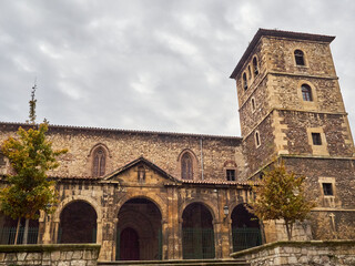 Fototapeta na wymiar Church of San Nicolás de Bari, former Franciscan convent in Avilés, Asturias, Spain, Europe