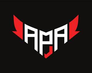APA letter logo design. - obrazy, fototapety, plakaty