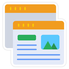 Obraz premium Web Page Icon