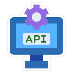 Fototapeta premium Api Icon