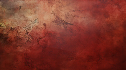 dirty red grunge background with copy space