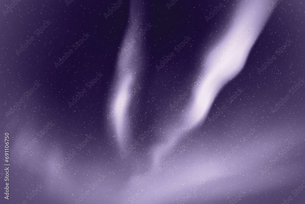 Canvas Prints northern lights, aurora borealis. monochrome violet space background