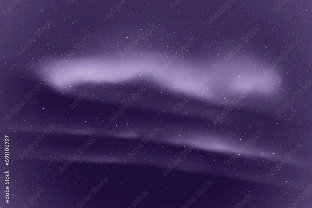 Canvas Prints monochrome violet space background. northern lights, aurora borealis
