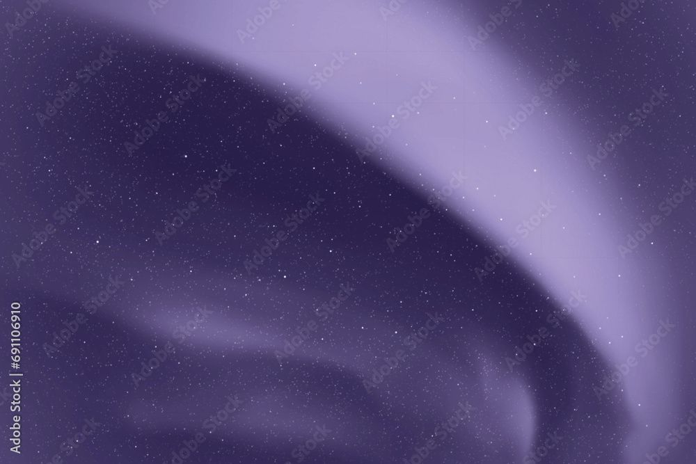 Sticker northern lights, aurora borealis. monochrome blue space background