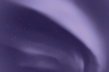 Northern lights, aurora borealis. Monochrome blue space background