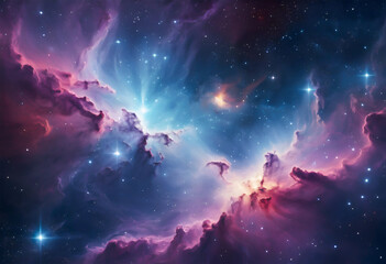 Nebula and Stars. Space Wallpaper. Space Background