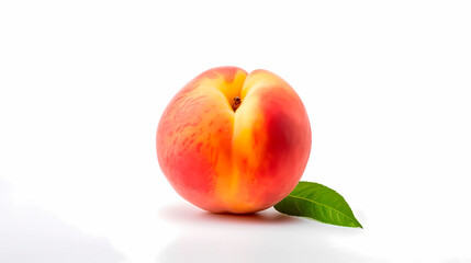 peach isolated on white