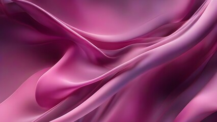 Obraz premium Abstract background of smooth flowing silk with soft wave of pink and black colors