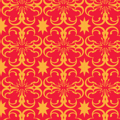 Abstract textile floral pattern geometric background, luxury pattern, stylish vector texture illustration