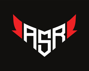 ASR letter logo design.
