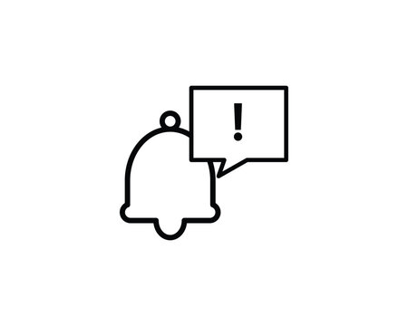 Bell notify icon vector symbol design illustration
