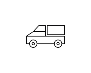 Car delivery icon vector symbol design illustration