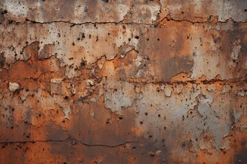 Detailed structure of rusty metal. Iron texture