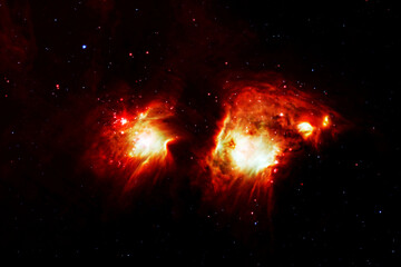 Red Galaxy. Elements of this image furnished by NASA