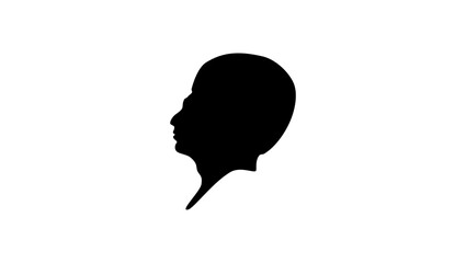 Imhotep black isolated silhouette