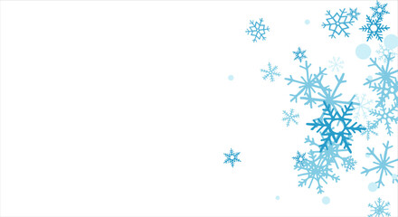 Background with snowflakes design for winter with text space place. Snowflakes background. Vector illustration.