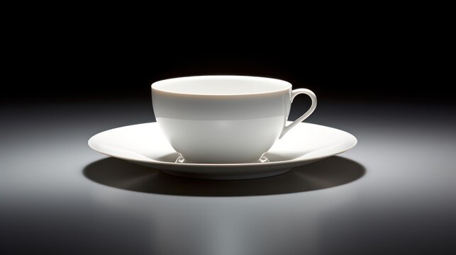  a white coffee cup sitting on top of a saucer on top of a saucer on top of a saucer on top of a saucer on a table.