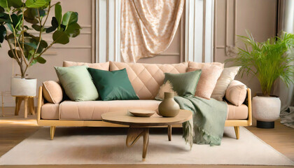  Design living home sofa furniture room table interior fabric cloth material textile decor