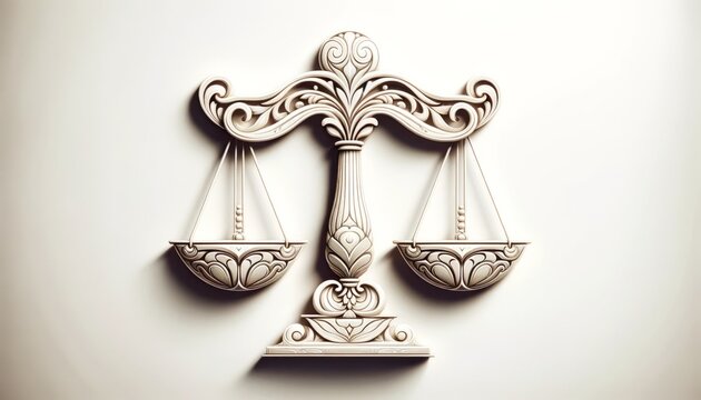 Zodiac signs, western astrology, 2D illustration of the libra zodiac sign