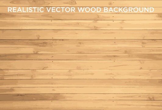Vector illustration of a realistic vector wood background featuring a plank floor